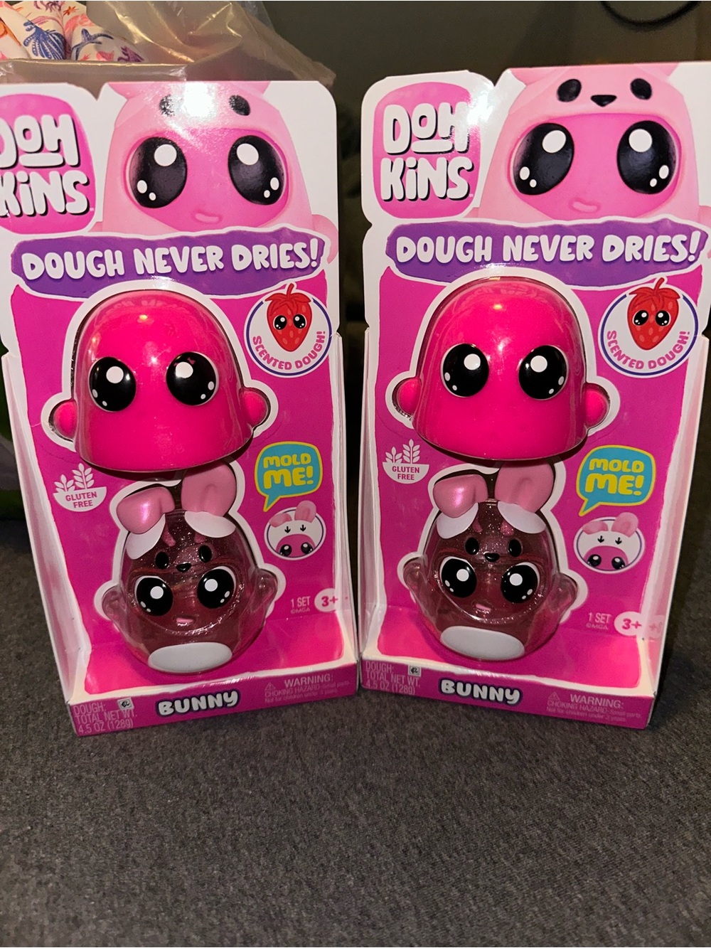(2) Doh-Kins Pink